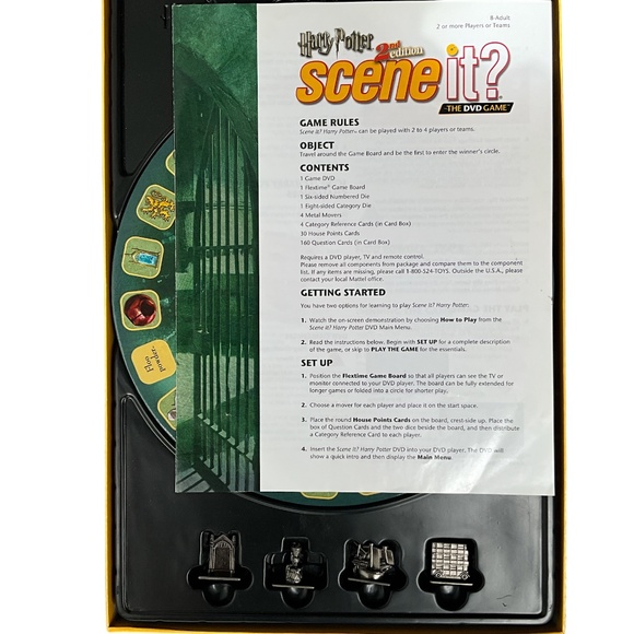 HARRY POTTER Scene it? 2nd Edition The DVD Game EUC 100% COMPLETE! - Picture 2 of 8